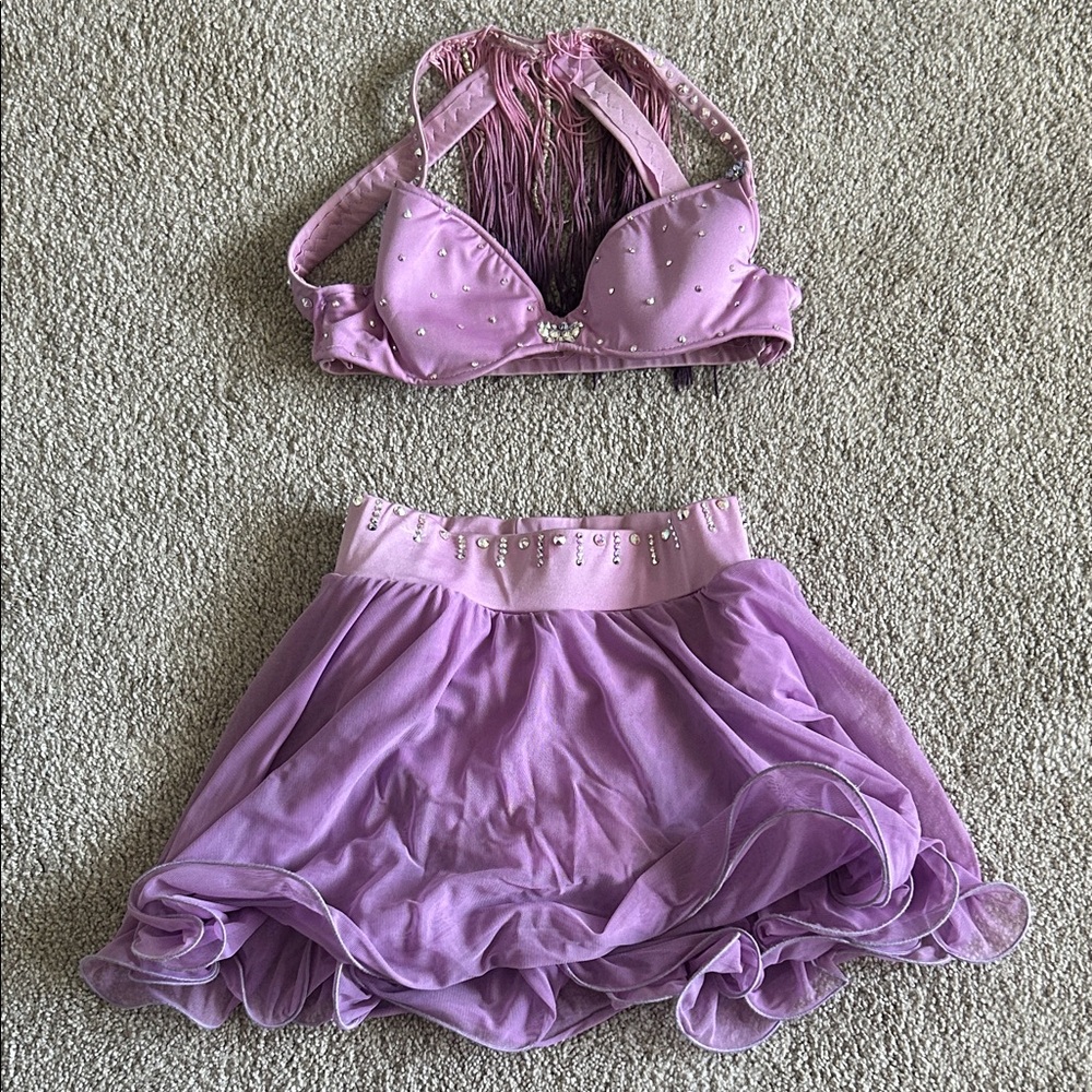 Lavender Two-Piece Dance Costume